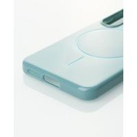 Силиконовый чехол Slim Ring Glamour с поддержкой MagSafe для Samsung S23 wave blue