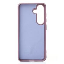 Силиконовый чехол Slim Ring Glamour с поддержкой MagSafe для Samsung S24 FE deep purple