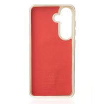 Силиконовый чехол Slim Ring Glamour с поддержкой MagSafe для Samsung S24 FE natural titanium