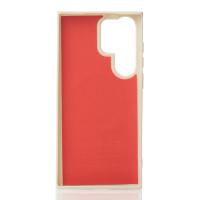 Силиконовый чехол Slim Ring Glamour с поддержкой MagSafe для Samsung S24 Ultra natural titanium