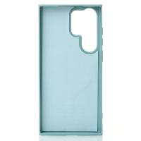 Силиконовый чехол Slim Ring Glamour с поддержкой MagSafe для Samsung S24 Ultra wave blue