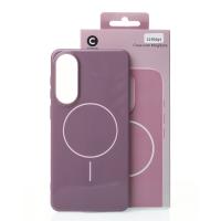 Силиконовый чехол Slim Ring Glamour с поддержкой MagSafe для Samsung S25 Edge deep purple