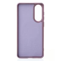 Силиконовый чехол Slim Ring Glamour с поддержкой MagSafe для Samsung S25 Edge deep purple
