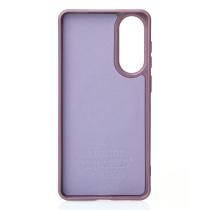 Силиконовый чехол Slim Ring Glamour с поддержкой MagSafe для Samsung S25 Edge deep purple