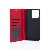 чехол-книга DC ELEGANT для Motorola G56 красный