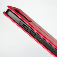 чехол-книга DC ELEGANT для Motorola G86 красный