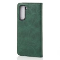 Чохол-книга DC ELEGANT для телефону Samsung S21 FE темно-зелений