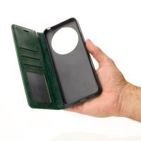 чехол-книга DC ELEGANT для Xiaomi Redmi A3 Pro / Redmi A4 5G темно-зеленый