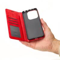 чехол-книга DC ELEGANT для Xiaomi Redmi Note 14 5G красный