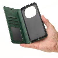 чехол-книга DC ELEGANT для Xiaomi Redmi Note 14 Pro Plus 5G темно-зеленый