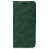 чехол-книга DC ELEGANT для Xiaomi Redmi Note 14 4G (163 mm) темно-зеленый