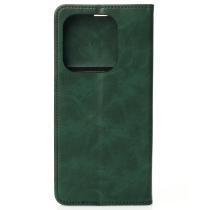 Чохол-книга DC ELEGANT для телефону Xiaomi Redmi Note 14 4G (163 mm) темно-зелений