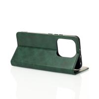чехол-книга DC ELEGANT для Xiaomi Redmi Note 14 4G (163 mm) темно-зеленый