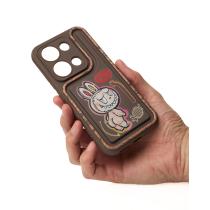 Чехол Labubu для iPhone 15 Pro коричневый