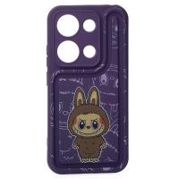 Чехол Labubu для Xiaomi Redmi 13C / Poco C65 фиолетовый