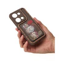 Чехол Labubu для Xiaomi Redmi 13C / Poco C65 коричневый