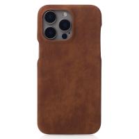 Чехол LEATHER Case для iPhone 14 brown