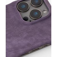 Чехол LEATHER Case для iPhone 14 deep purple