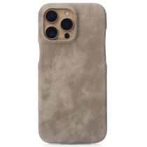 Чехол LEATHER Case для iPhone 14 natural titanium