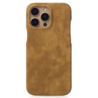 Чехол LEATHER Case для iPhone 15 desert titanium