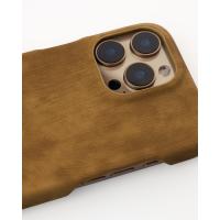 Чехол LEATHER Case для iPhone 15 desert titanium