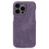 Чохол LEATHER Case для iPhone 15 Pro deep purple