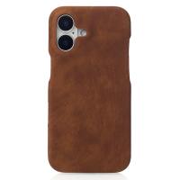 Чехол LEATHER Case для iPhone 16 brown