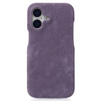 Чехол LEATHER Case для iPhone 16 deep purple