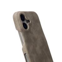 Чехол LEATHER Case для iPhone 16 natural titanium