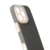 Чехол Liquid Silicone Full с поддержкой MagSafe для iPhone 16 Pro Max stone gray