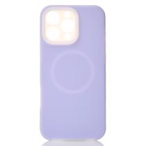 Чехол Liquid Silicone Full с поддержкой MagSafe для iPhone 16 Pro Max violet