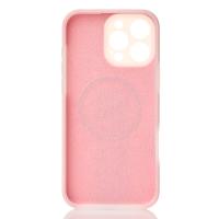 Чехол Liquid Silicone Full с поддержкой MagSafe для iPhone 16 Pro Max pink