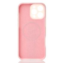 Чехол Liquid Silicone Full с поддержкой MagSafe для iPhone 16 Pro pink