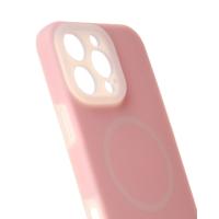 Чехол Liquid Silicone Full с поддержкой MagSafe для iPhone 16 Pro pink