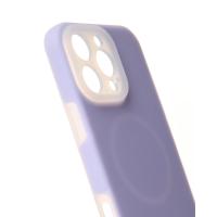 Чехол Liquid Silicone Full с поддержкой MagSafe для iPhone 16 Pro violet