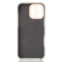 Чехол Liquid Silicone Full с поддержкой MagSafe для iPhone 16 Pro stone gray