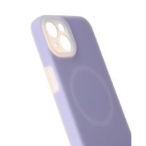 Чехол Liquid Silicone Full с поддержкой MagSafe для iPhone 13 violet