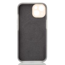 Чехол Liquid Silicone Full с поддержкой MagSafe для iPhone 13 stone gray
