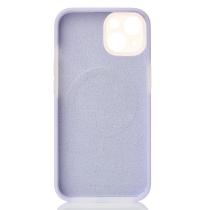 Чехол Liquid Silicone Full с поддержкой MagSafe для iPhone 14 violet