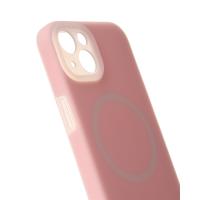 Чехол Liquid Silicone Full с поддержкой MagSafe для iPhone 13 pink