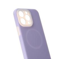 Чехол Liquid Silicone Full с поддержкой MagSafe для iPhone 13 Pro violet