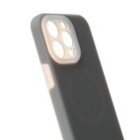 Чехол Liquid Silicone Full с поддержкой MagSafe для iPhone 14 Pro Max stone gray
