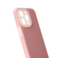 Чехол Liquid Silicone Full с поддержкой MagSafe для iPhone 14 Pro Max pink