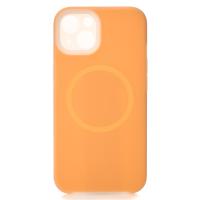 Чехол Liquid Silicone Full с поддержкой MagSafe для iPhone 14 orange