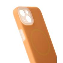 Чехол Liquid Silicone Full с поддержкой MagSafe для iPhone 14 orange