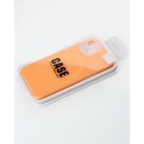 Чехол Liquid Silicone Full с поддержкой MagSafe для iPhone 14 orange