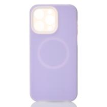 Чехол Liquid Silicone Full с поддержкой MagSafe для iPhone 15 Pro Max violet