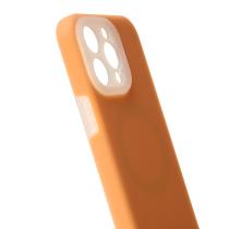 Чехол Liquid Silicone Full с поддержкой MagSafe для iPhone 15 Pro Max orange