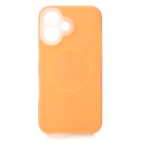 Чехол Liquid Silicone Full с поддержкой MagSafe для iPhone 16 orange