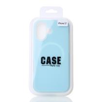 Чехол Liquid Silicone Full с поддержкой MagSafe для iPhone 17 blue fog